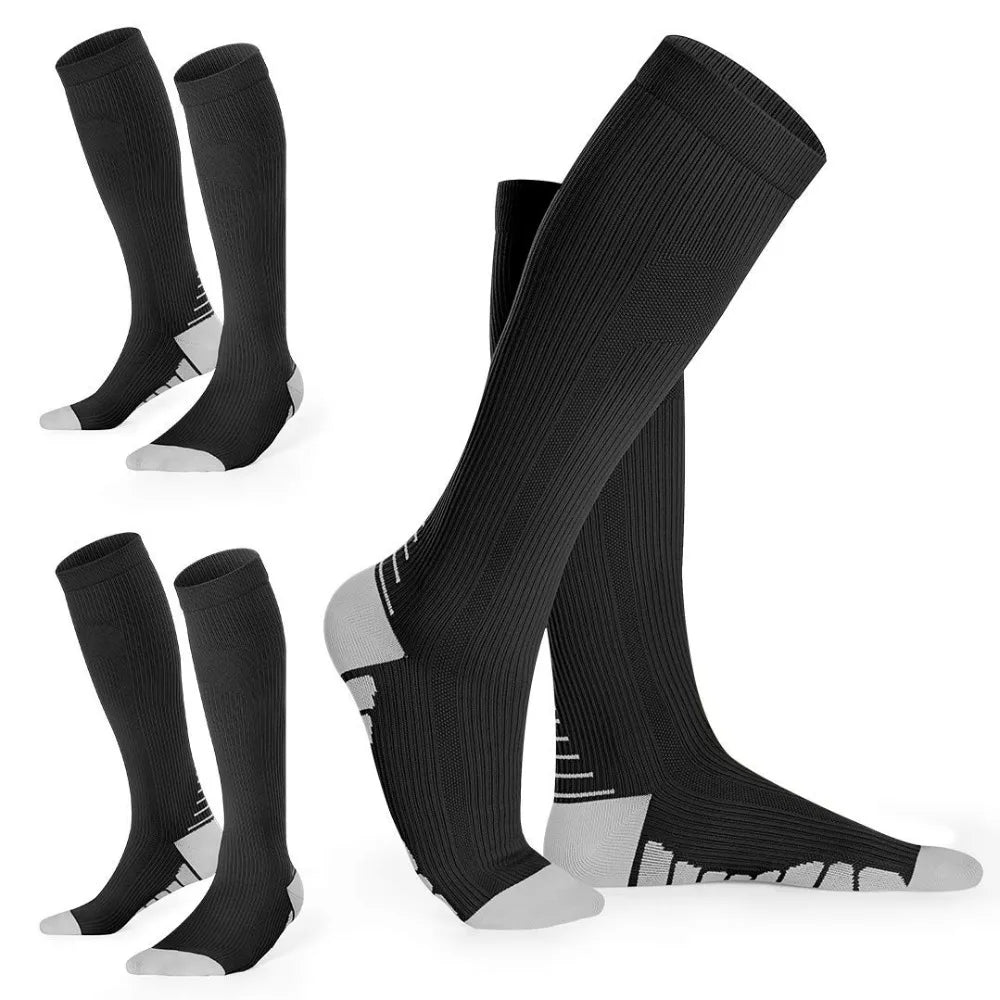 Calcetines de compresión deportivos ideales para entrenamientos como Rugby, Fútbol, Voleibol, etc.