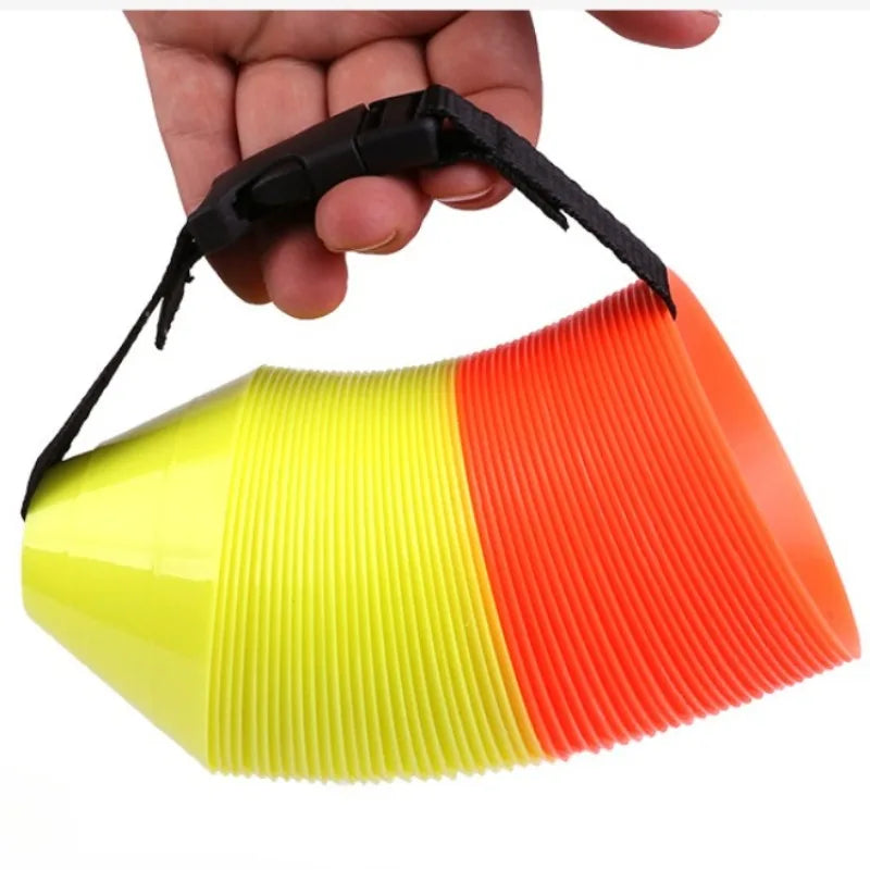 10pcs 8cm training cones plate cone sports accessories, ideal for children up to 12 years old, with tape.