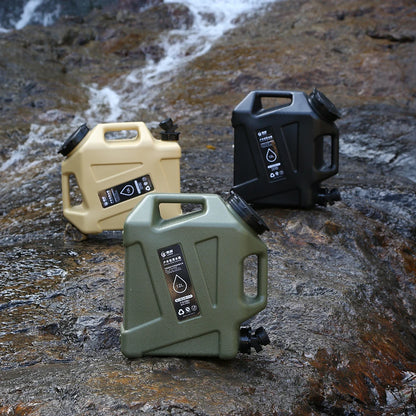 Large 12L camping water container with water tank. 