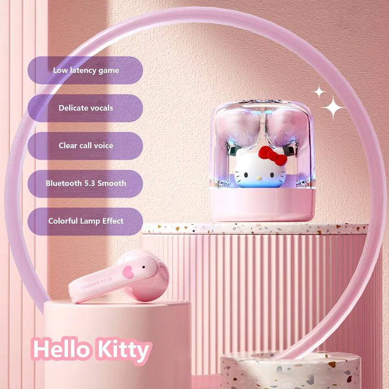 Cuffie wireless Sanrio-TWS EJ-986, Kuromi, Hello Kitty, cuffie Bluetooth, suono HIFI, batteria a lunga durata.