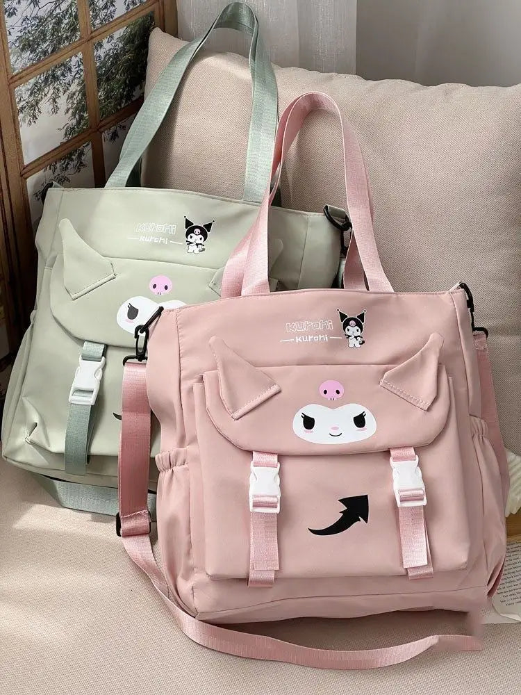 Cartoon Cute Kuromi Shoulder Bag, Waterproof, Great for Daily Life.