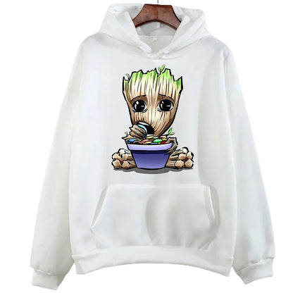 Disney Cartoon Sweatshirt Marvel Tree Man Groot