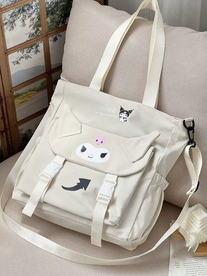 Cartoon Cute Kuromi Shoulder Bag, Waterproof, Great for Daily Life.